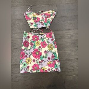 Zara Floral Two-Piece Set